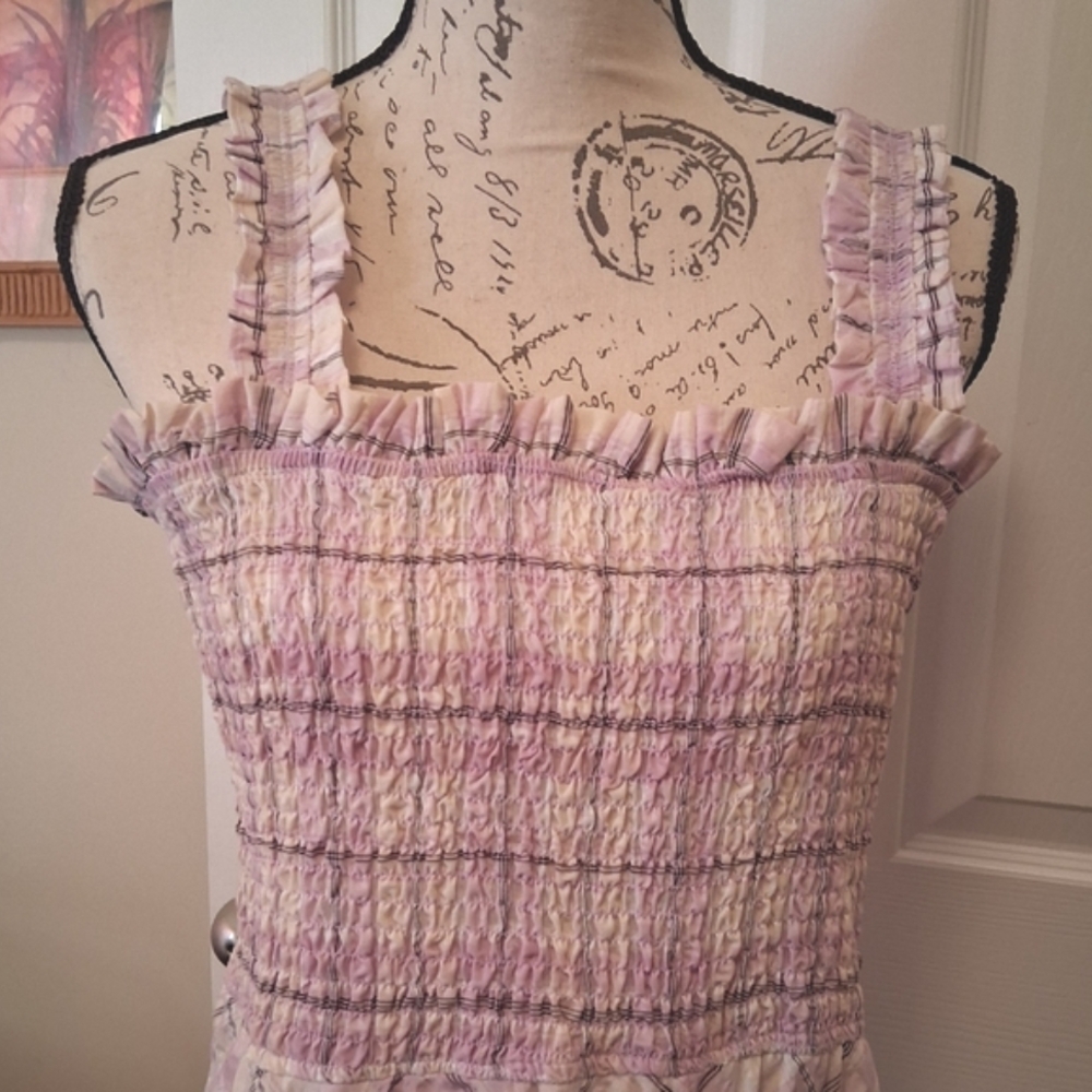 Boston Proper Smock Maxi Dress. Size Large - Picture 2 of 11